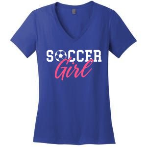 Soccer Great Gift Women's V-Neck T-Shirt