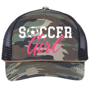 Soccer Great Gift Retro Rope Trucker Hat Cap