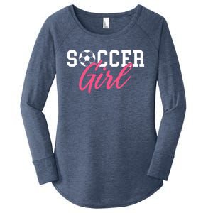 Soccer Great Gift Women's Perfect Tri Tunic Long Sleeve Shirt