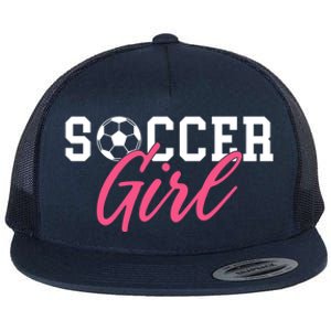 Soccer Great Gift Flat Bill Trucker Hat