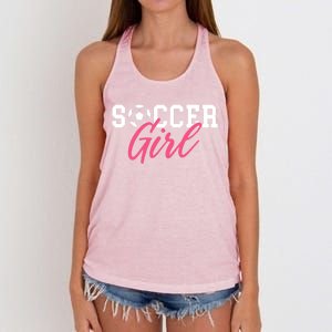 Soccer Great Gift Women's Knotted Racerback Tank