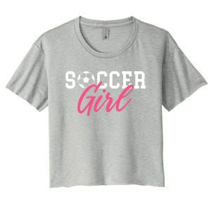 Soccer Great Gift Women's Crop Top Tee