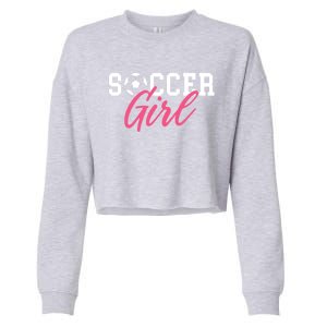 Soccer Great Gift Cropped Pullover Crew