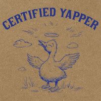 Silly Goose Goose Certified Yapper Cotton Canvas Backpack