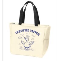 Silly Goose Goose Certified Yapper Zip Tote Bag