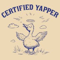Silly Goose Goose Certified Yapper Zip Tote Bag