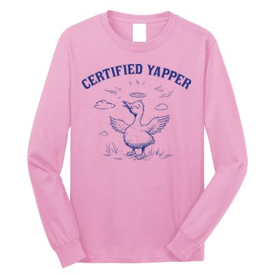 Silly Goose Goose Certified Yapper Long Sleeve Shirt