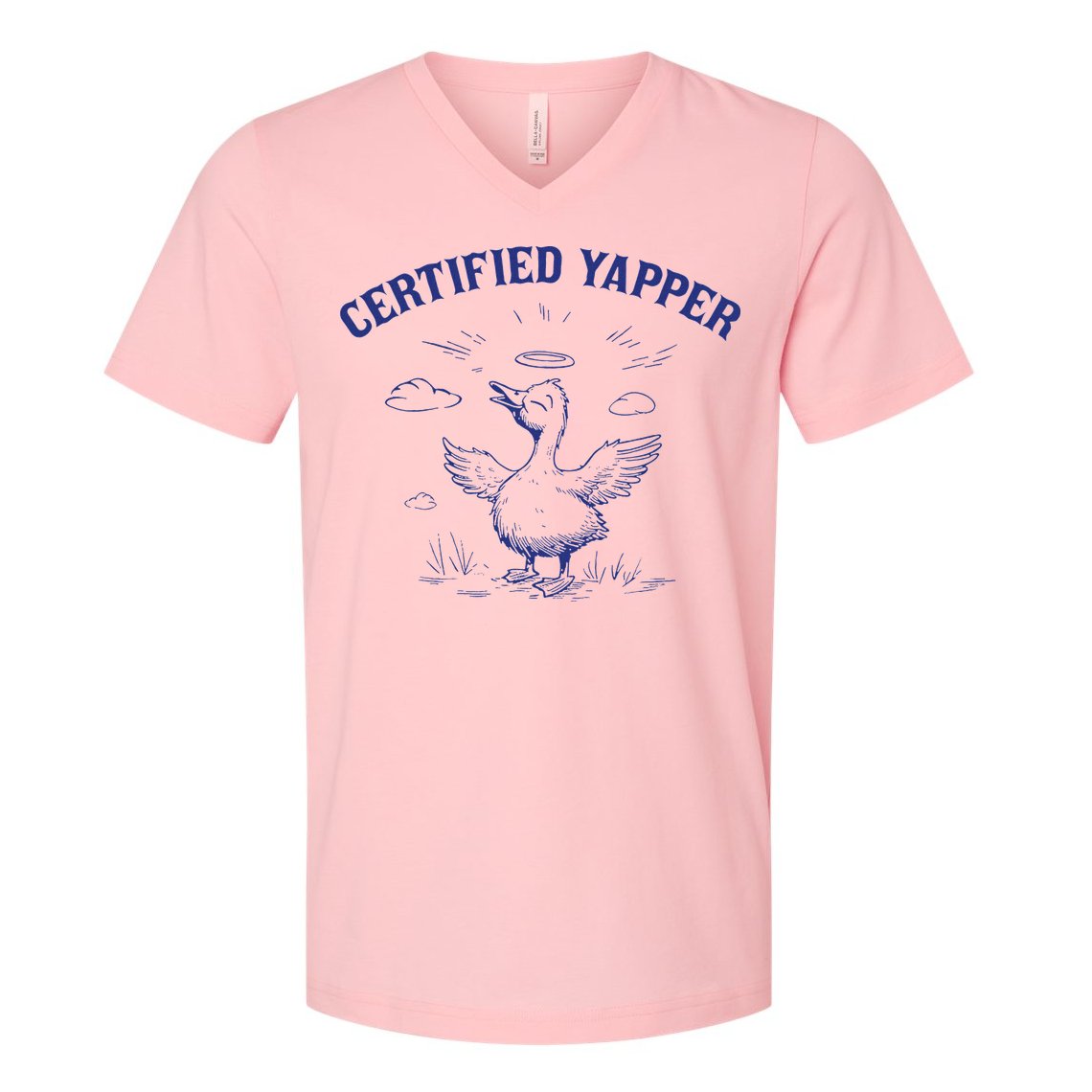 Silly Goose Goose Certified Yapper V-Neck T-Shirt