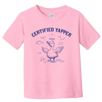 Silly Goose Goose Certified Yapper Toddler T-Shirt