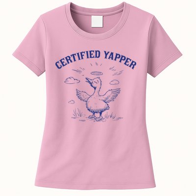 Silly Goose Goose Certified Yapper Womens T-Shirt