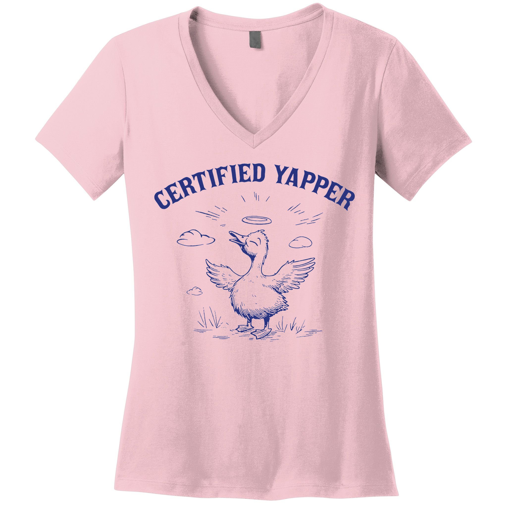 Silly Goose Goose Certified Yapper Women's V-Neck T-Shirt