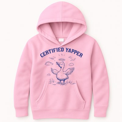 Silly Goose Goose Certified Yapper Kids Hoodie