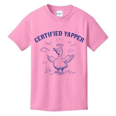 Silly Goose Goose Certified Yapper Kids T-Shirt