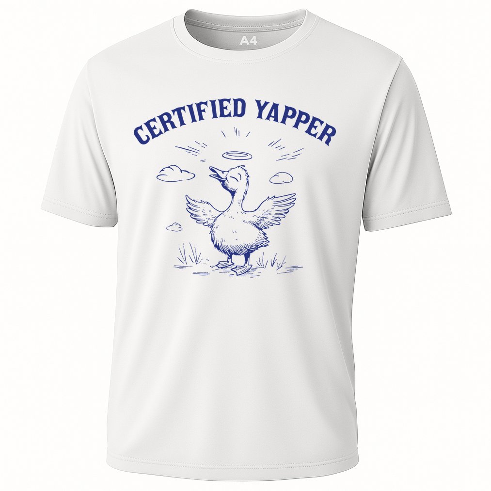 Silly Goose Goose Certified Yapper Cooling Performance Crew T-Shirt