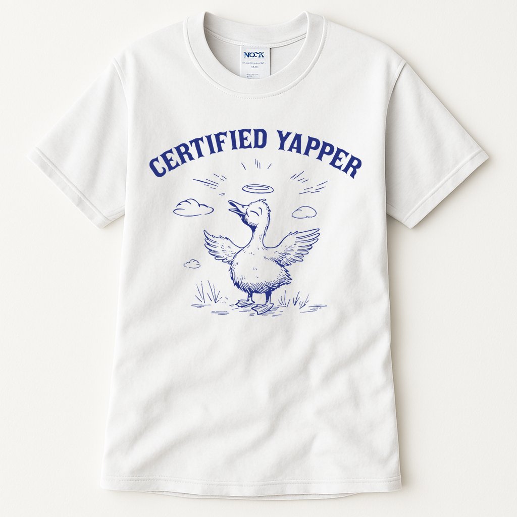 Silly Goose Goose Certified Yapper Tall T-Shirt