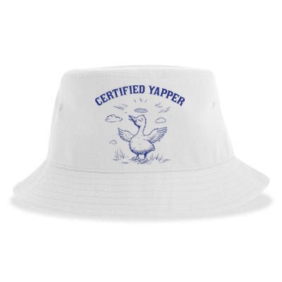 Silly Goose Goose Certified Yapper Sustainable Bucket Hat
