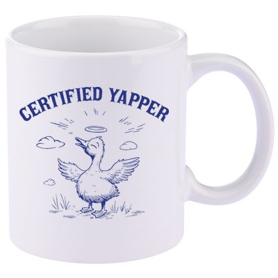 Silly Goose Goose Certified Yapper 11oz C Handle Ceramic Mug