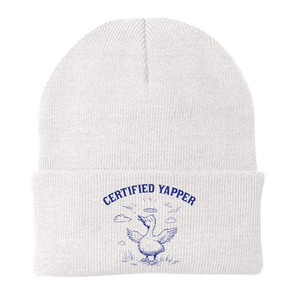 Silly Goose Goose Certified Yapper Beanie
