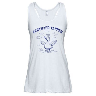 Silly Goose Goose Certified Yapper Ladies Essential Flowy Tank