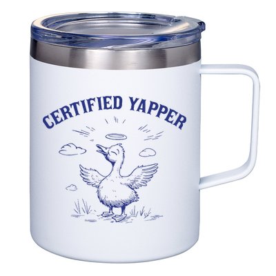 Silly Goose Goose Certified Yapper 12oz Stainless Steel Coffee Mug