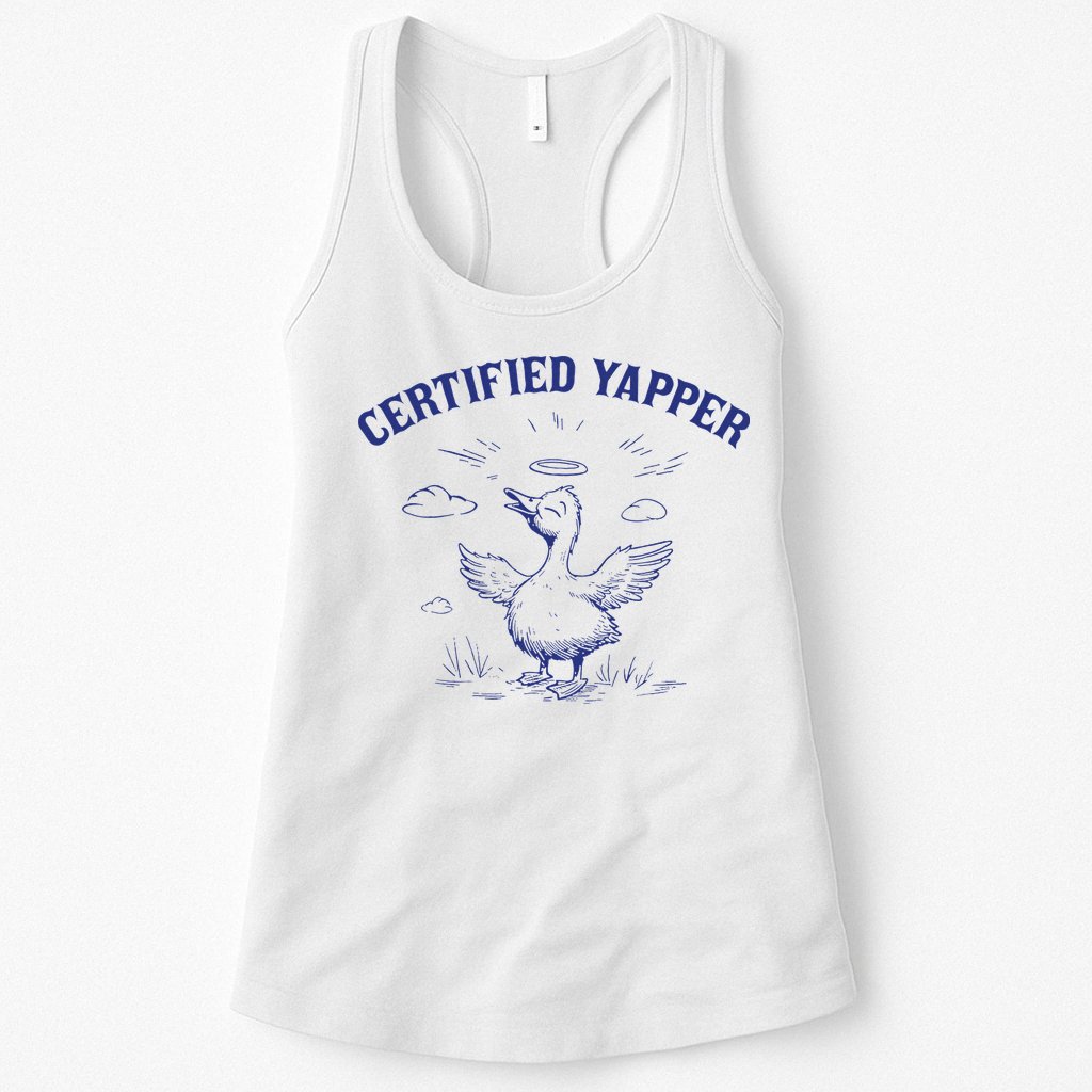Silly Goose Goose Certified Yapper Womens Tank Top