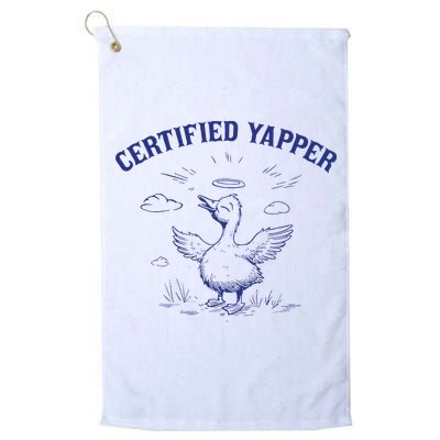 Silly Goose Goose Certified Yapper Golf Towel
