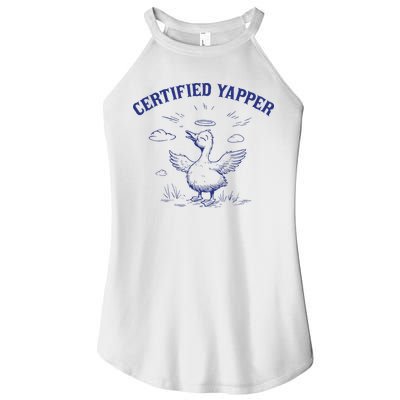 Silly Goose Goose Certified Yapper Women's Perfect Tri Rocker Tank