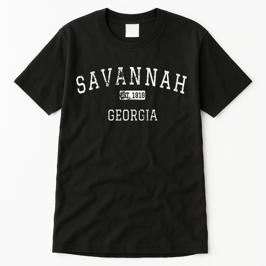 Savannah Georgia Ga Vintage Tall T-Shirt