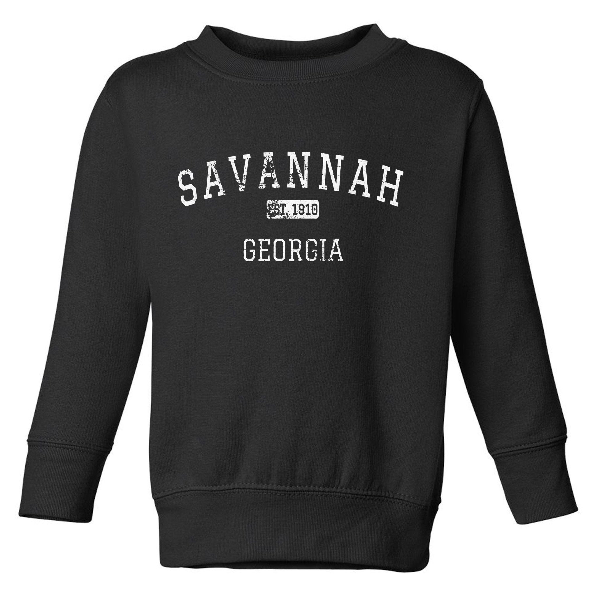 Savannah Georgia Ga Vintage Toddler Sweatshirt