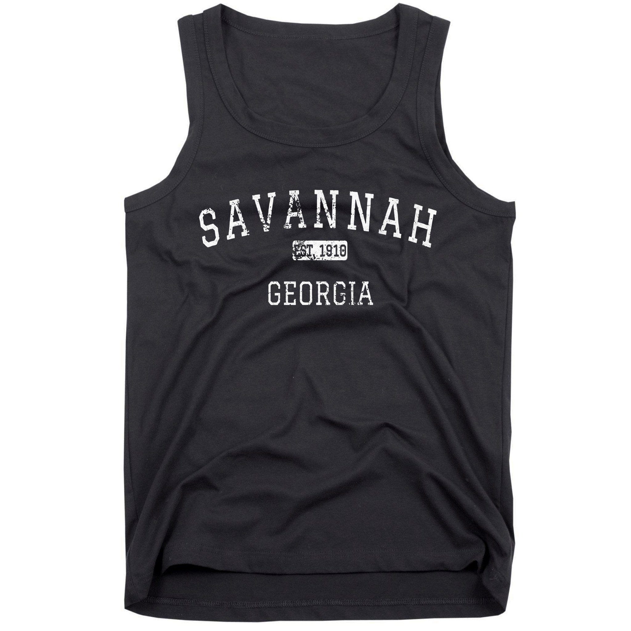 Savannah Georgia Ga Vintage Tank Top
