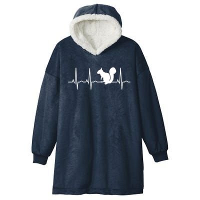 Squirrel Great Gift Meaningful Gift Funny Squirrel Lover Gift Great Gift Hooded Wearable Blanket