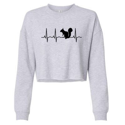 Squirrel Great Gift Meaningful Gift Funny Squirrel Lover Gift Great Gift Cropped Pullover Crew