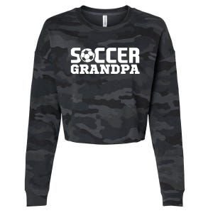 Soccer Grandpa Granddad Granddaddy Grandfather Cropped Pullover Crew