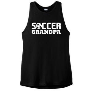 Soccer Grandpa Granddad Granddaddy Grandfather Ladies PosiCharge Tri-Blend Wicking Tank