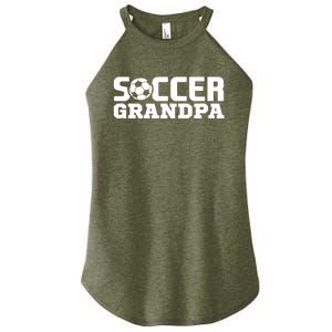 Soccer Grandpa Granddad Granddaddy Grandfather Women's Perfect Tri Rocker Tank