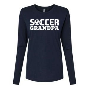 Soccer Grandpa Granddad Granddaddy Grandfather Womens Cotton Relaxed Long Sleeve T-Shirt