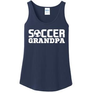 Soccer Grandpa Granddad Granddaddy Grandfather Ladies Essential Tank