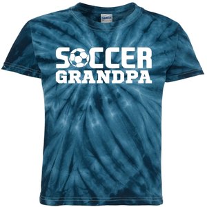 Soccer Grandpa Granddad Granddaddy Grandfather Kids Tie-Dye T-Shirt