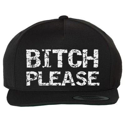 Sarcastic Gag Gift Funny Joke Quote Bitch Please Wool Snapback Cap