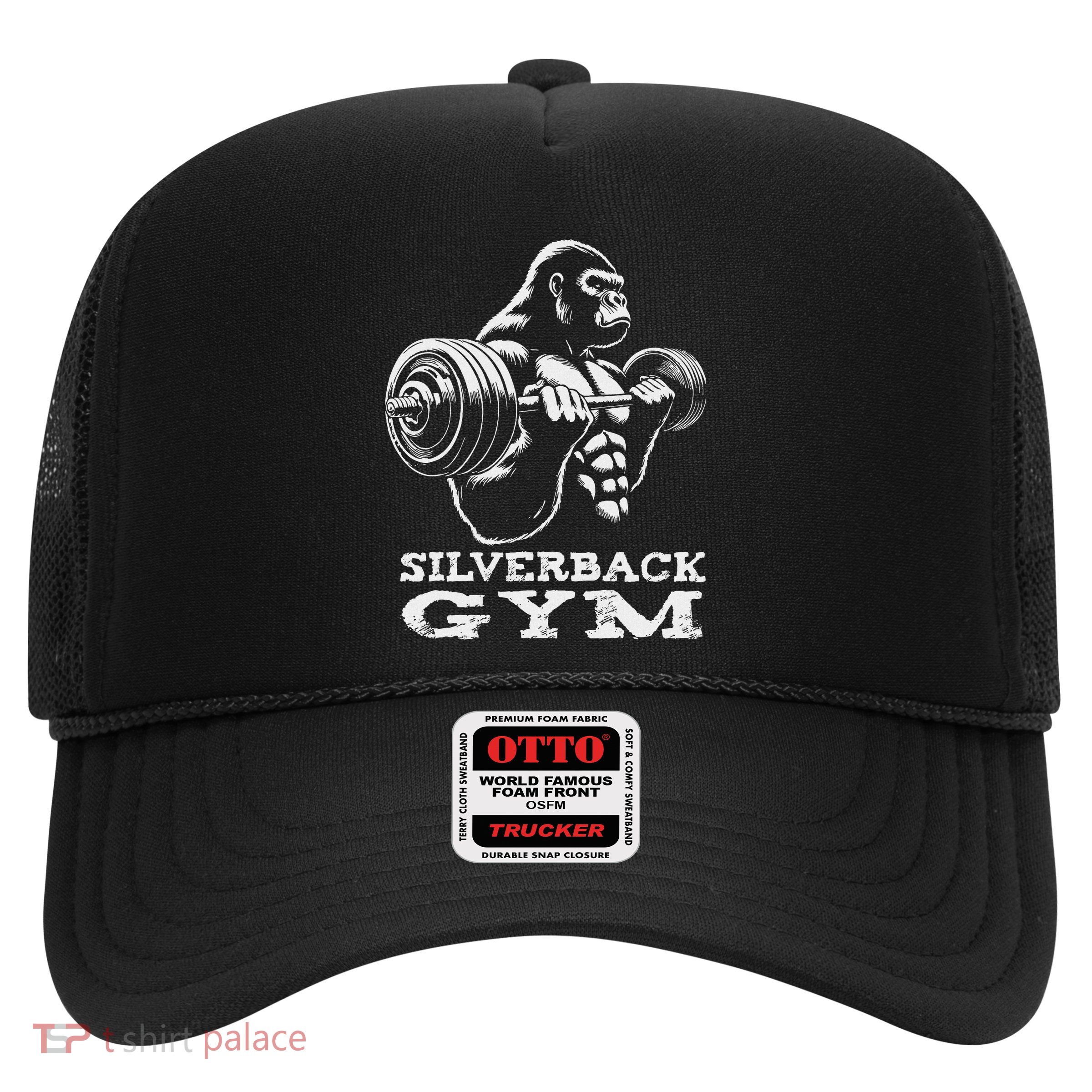 Silverback Gym Gorilla Weightlifting Workout Fitness Trucker Hat