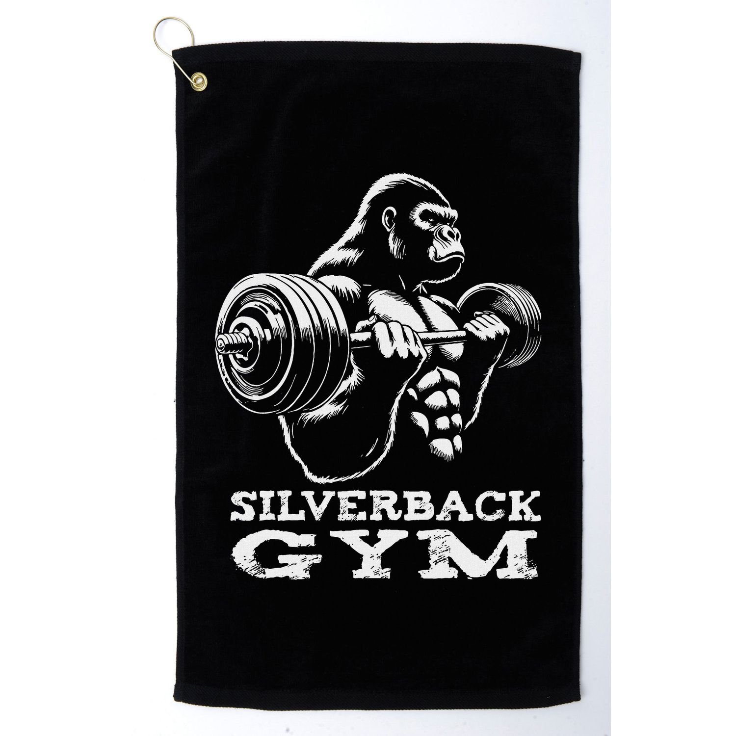 Silverback Gym Gorilla Weightlifting Workout Fitness Golf Towel