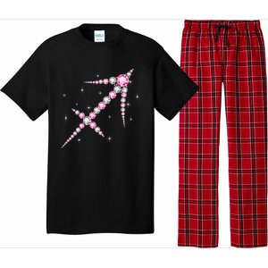 Sagittarius Great Gift Astrology Birthday Pink Diamond Cute Gift Pajama Set