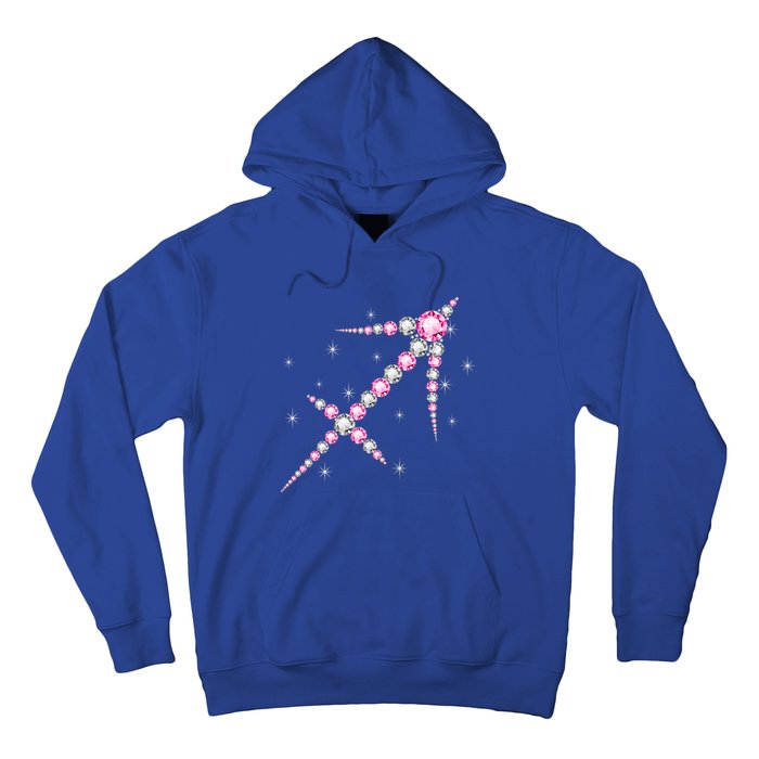 Sagittarius Great Gift Astrology Birthday Pink Diamond Cute Gift Hoodie