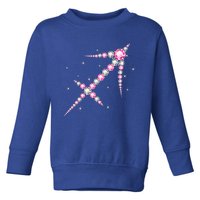 Sagittarius Great Gift Astrology Birthday Pink Diamond Cute Gift Toddler Sweatshirt