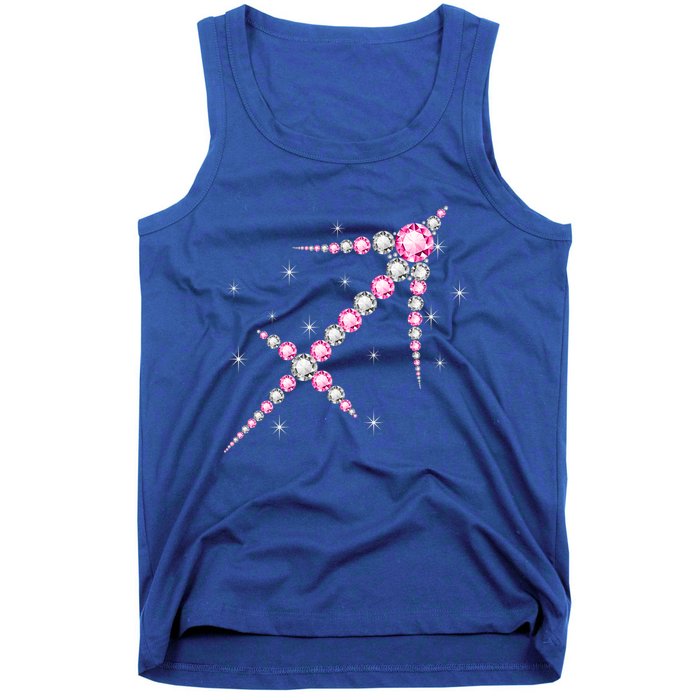 Sagittarius Great Gift Astrology Birthday Pink Diamond Cute Gift Tank Top