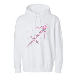 Sagittarius Great Gift Astrology Birthday Pink Diamond Cute Gift Garment-Dyed Fleece Hoodie