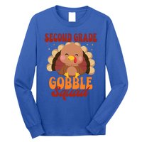 Second Grade Gobble Squad Cute Turkey Thanksgiving Teacher Great Gift Long Sleeve Shirt