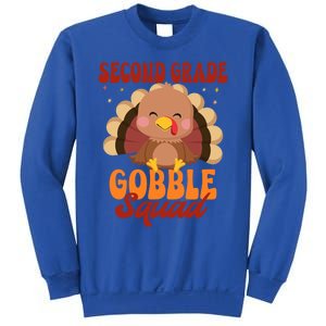 Second Grade Gobble Squad Cute Turkey Thanksgiving Teacher Great Gift Sweatshirt