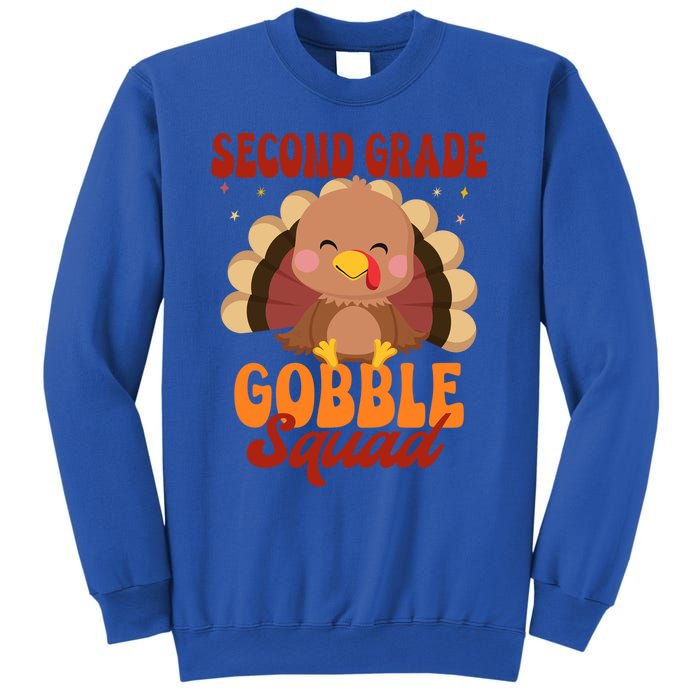 Second Grade Gobble Squad Cute Turkey Thanksgiving Teacher Great Gift Sweatshirt