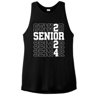 Senior Graduation Gift Class of 2024 Senior Ladies PosiCharge Tri-Blend Wicking Tank